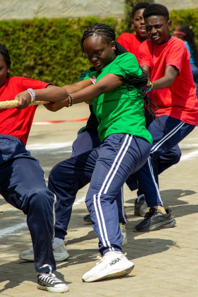 Winners on the podium at Kings International Academy Sports Day, Fedha