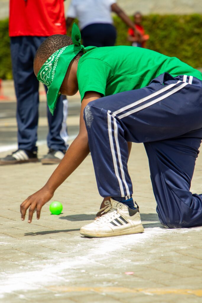 Learners crossing the finish line at Kings International Academy Sports Day