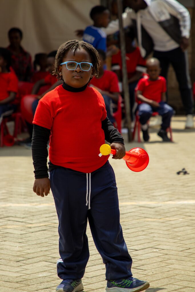 Primary learners racing at Kings International Academy Sports Day