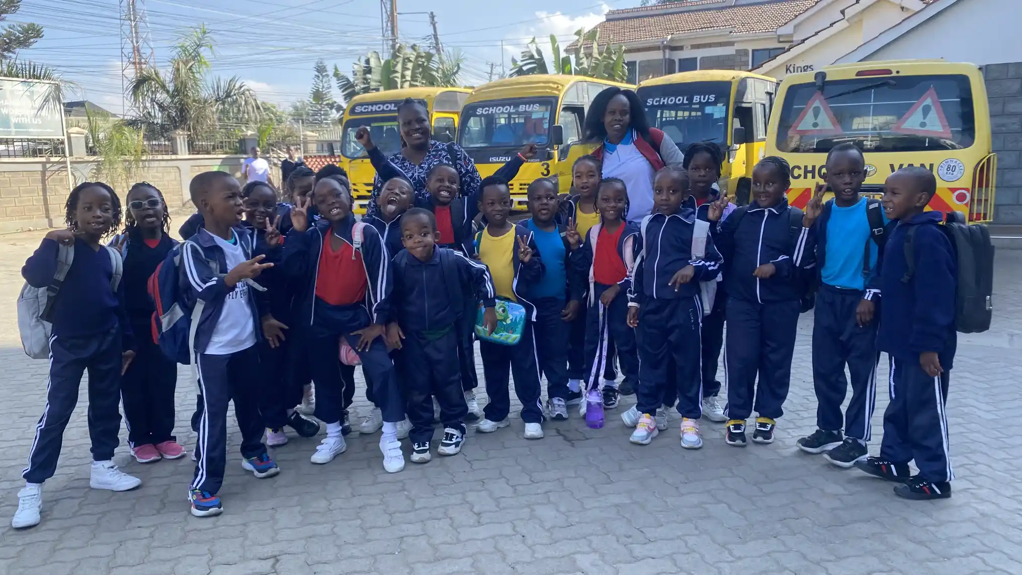 kings international academy grade 1 learners leaving for the 2023 academic tour at the museum of illusions