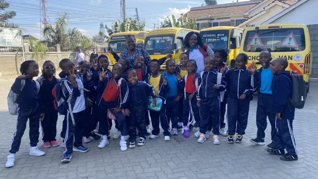 Kings International Academy Lower Primary learners on the trip to the Museum of Illusions