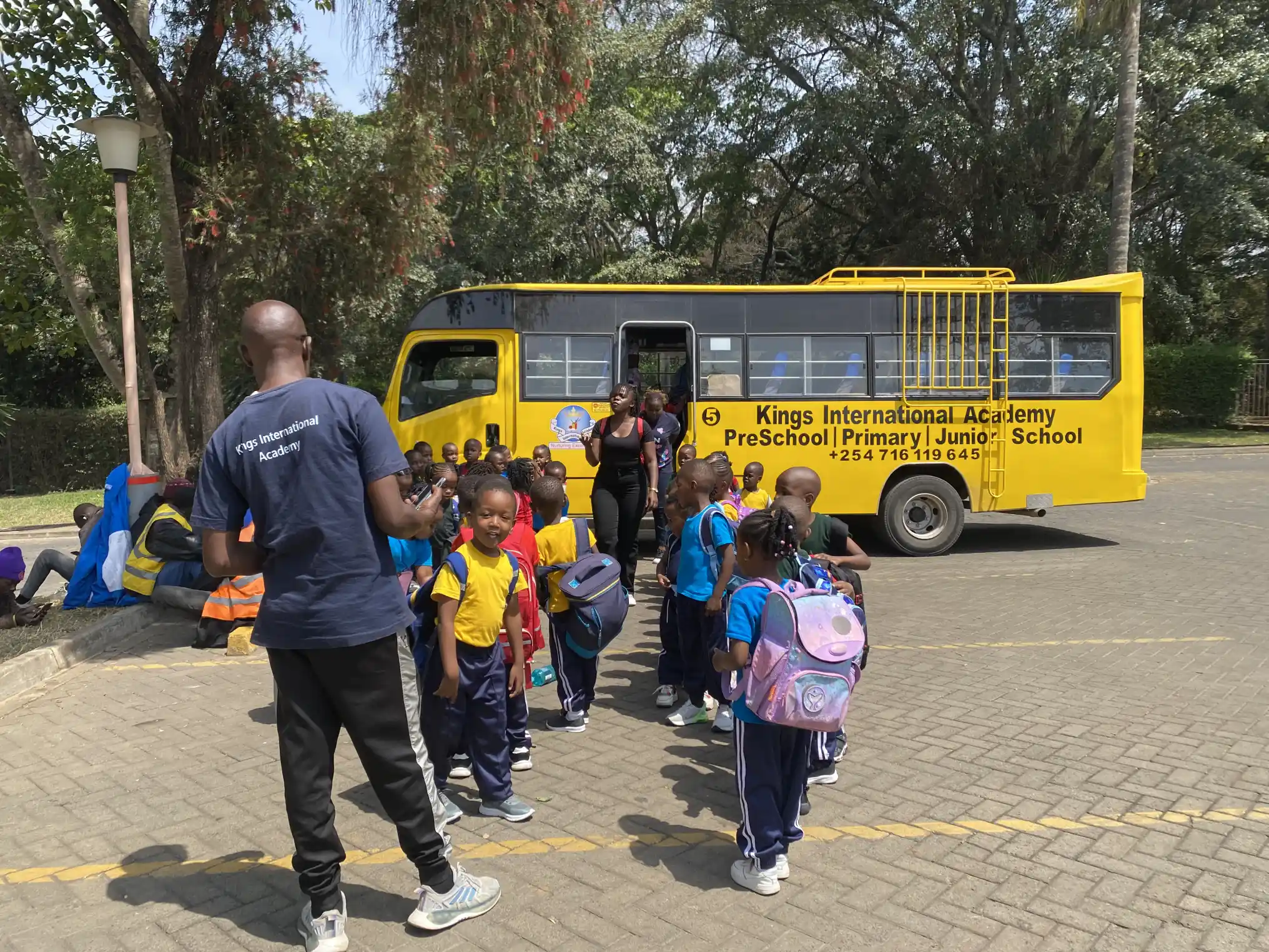 kings international preschool arriving at The Hub Park during the 2026 term 3 academic tour